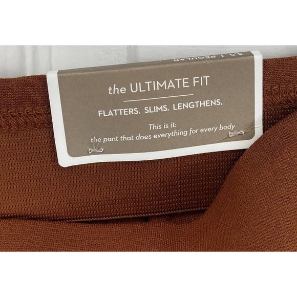 NWT Chico's SO SLIMMING360 Juliet Full Length Pants Brandy Brown Size 3.5 XL 18 - Picture 5 of 11